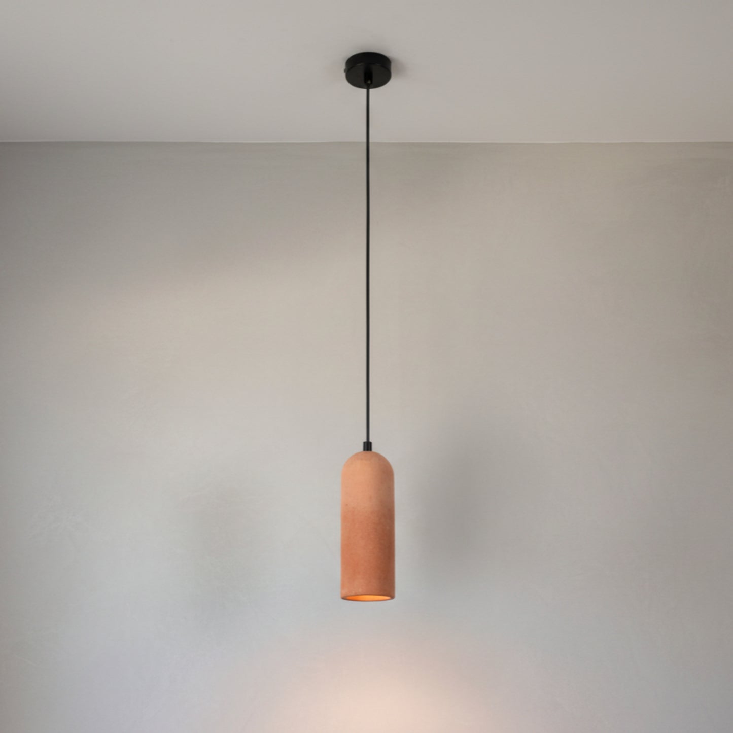 Terracotta Kubbe Silindir Beton Sarkıt Aydınlatma