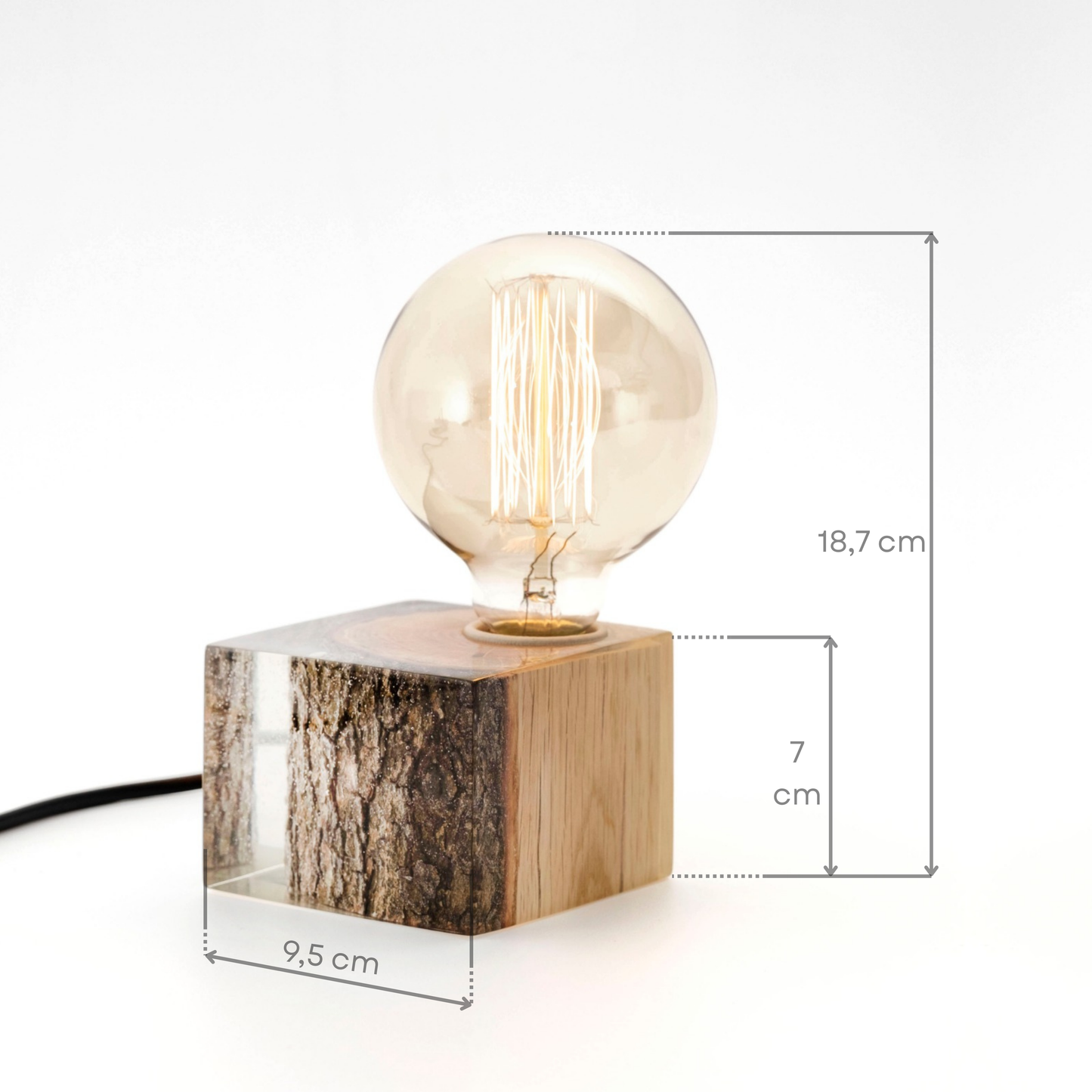 Transparent Epoxy Table Lamp