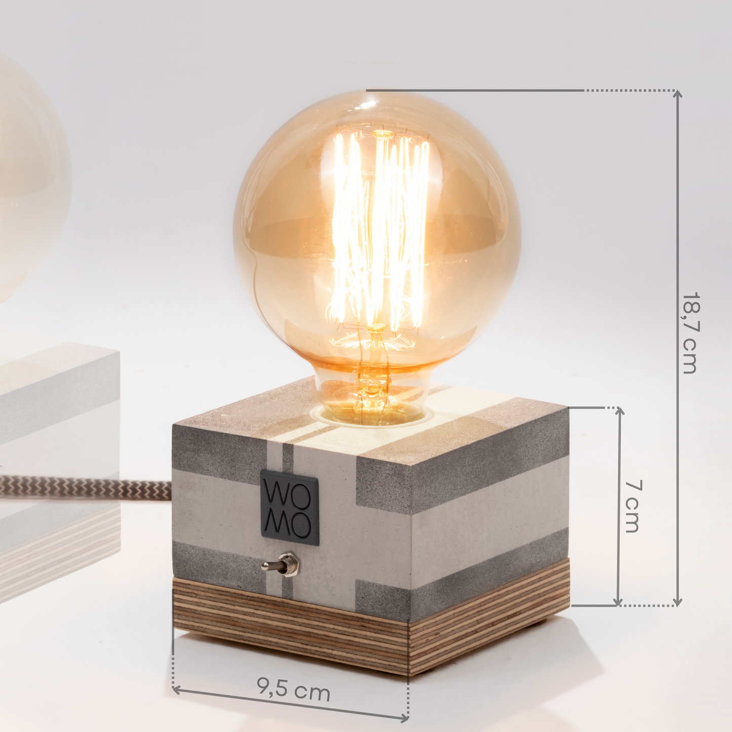 Circuit Antresit Concrete Table Lamp - Globe