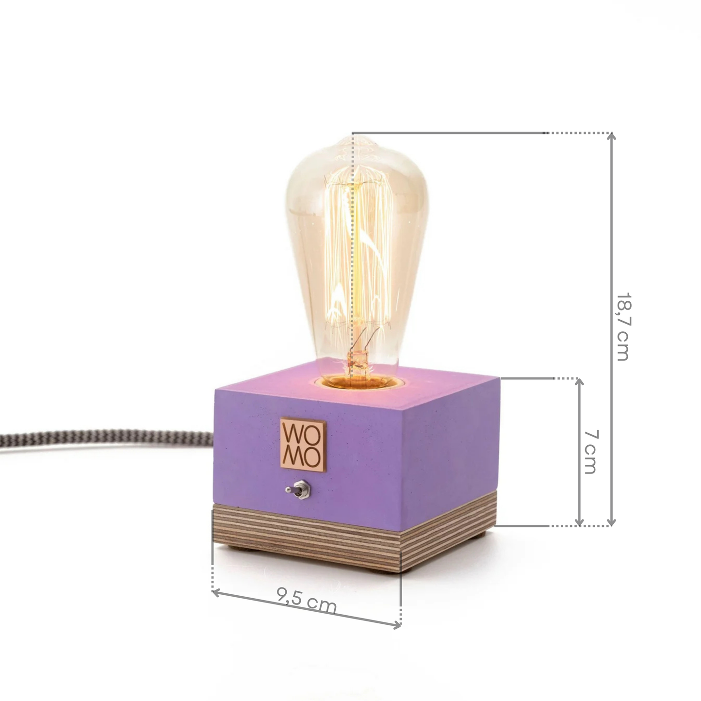 Colorful Concrete Table Lamp