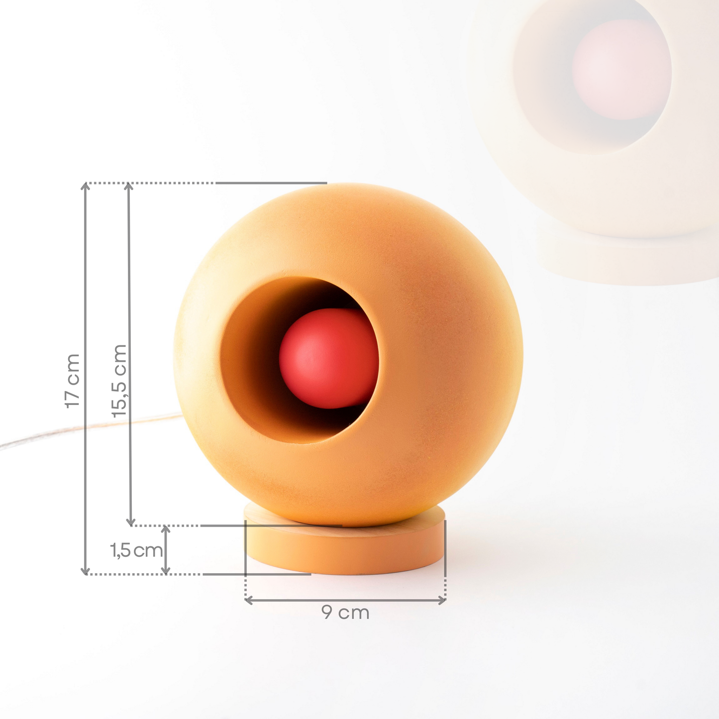 Venus Round Concrete Table Lamp