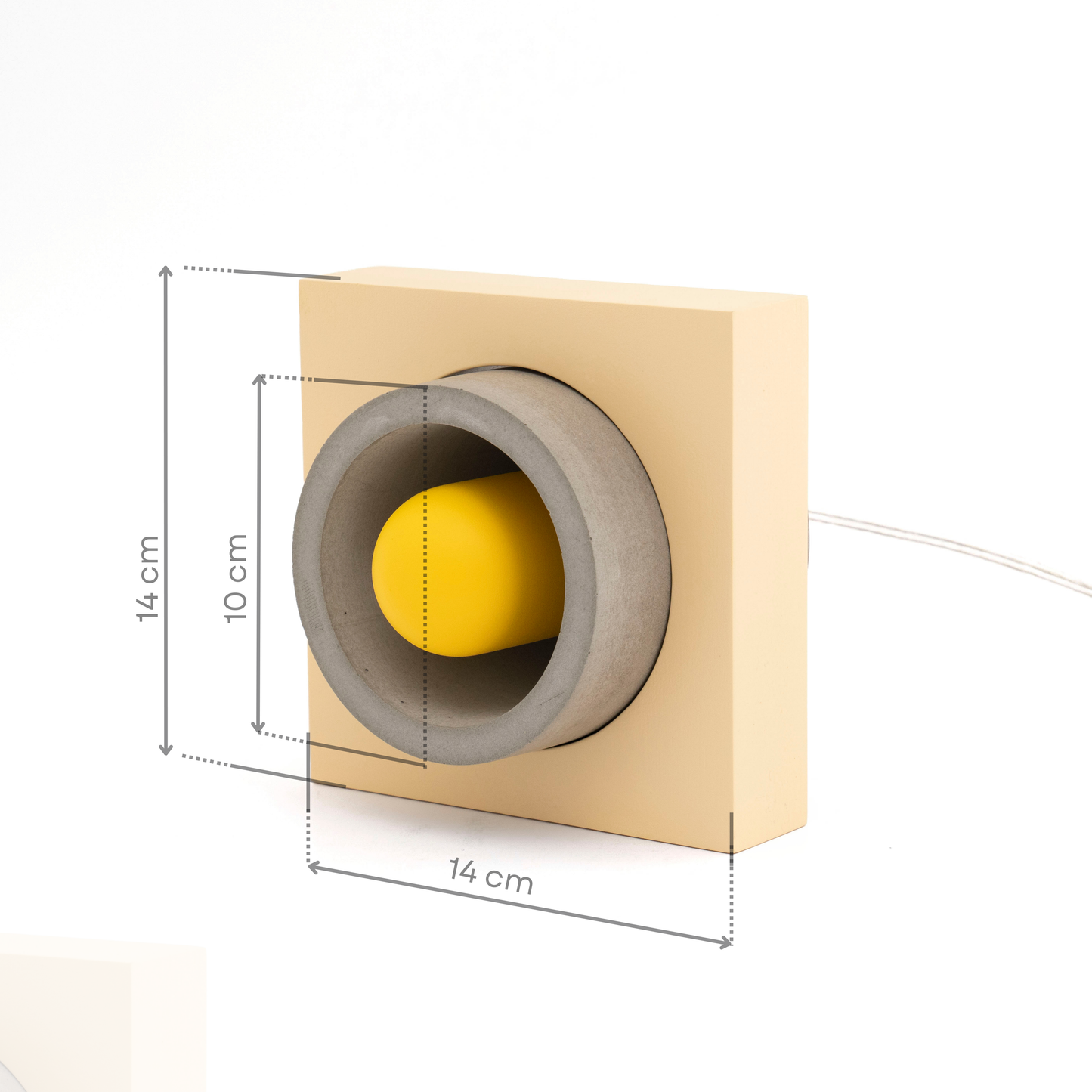 Beige Donut Color Table Lamp