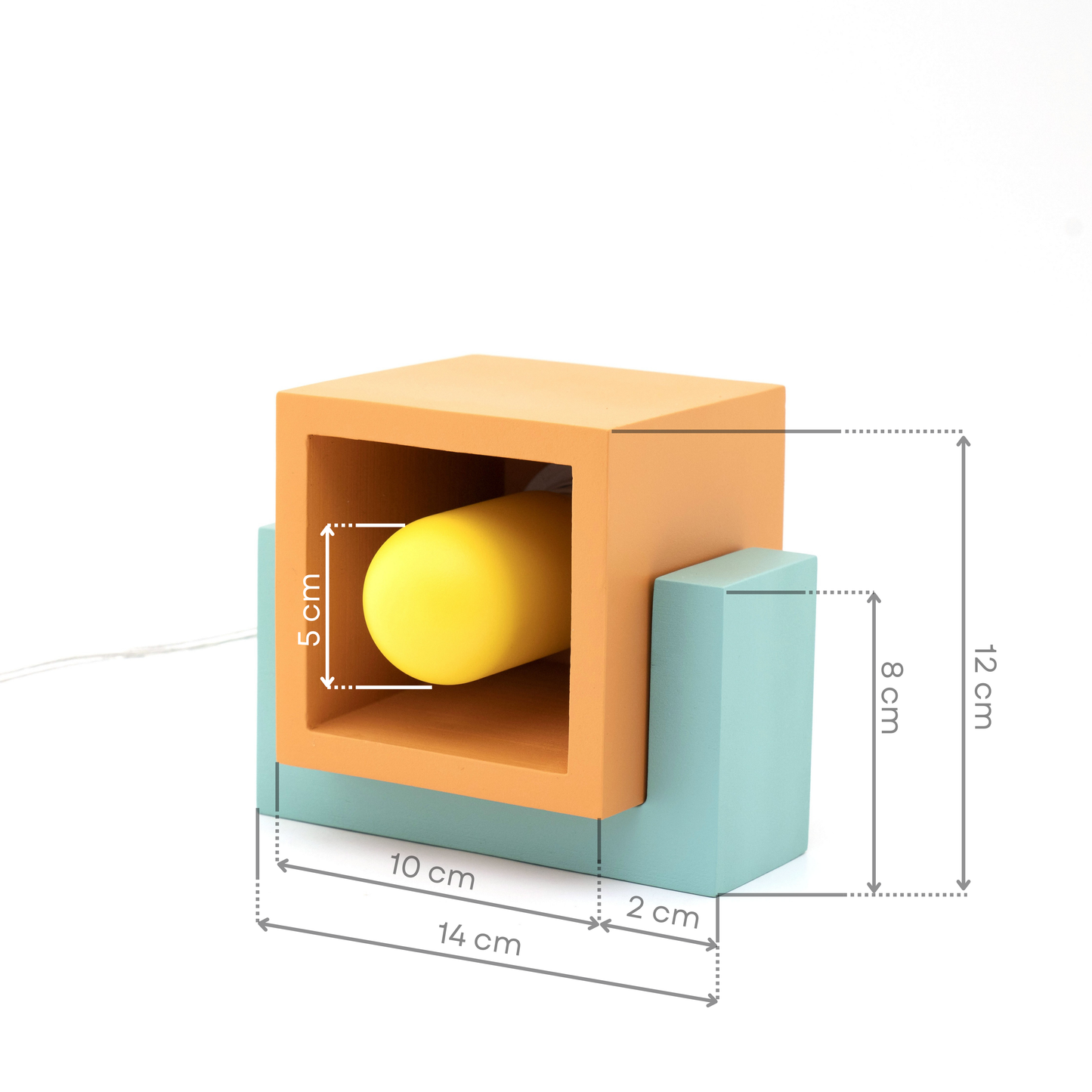 Orange Marshmallow Color Table Lamp