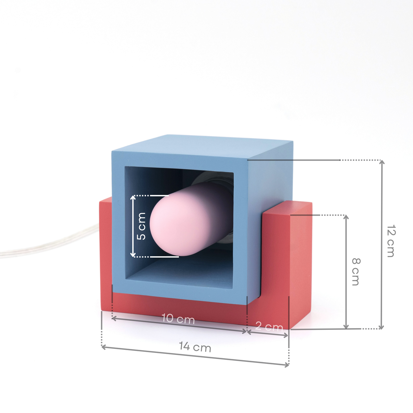 Blue Marshmallow Color Table Lamp