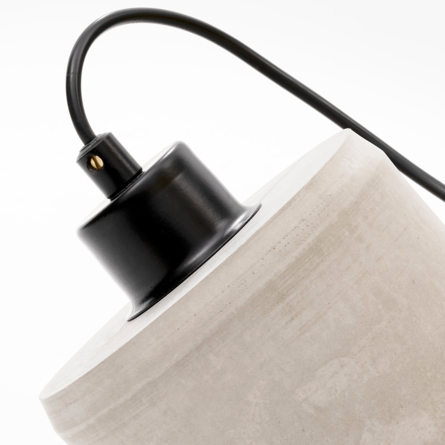 Gray Cylinder Concrete Ceiling Lighting