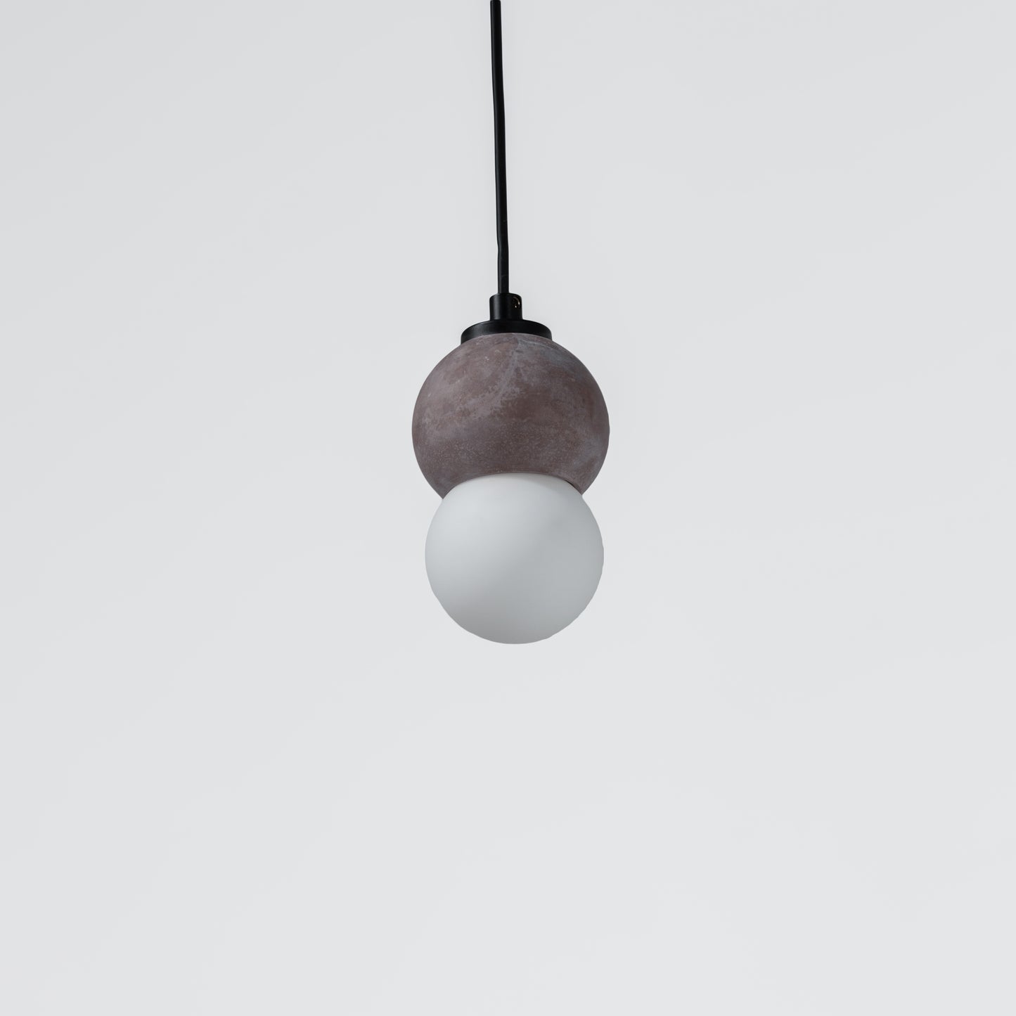 Brown Sphere Concrete Pendant Lighting