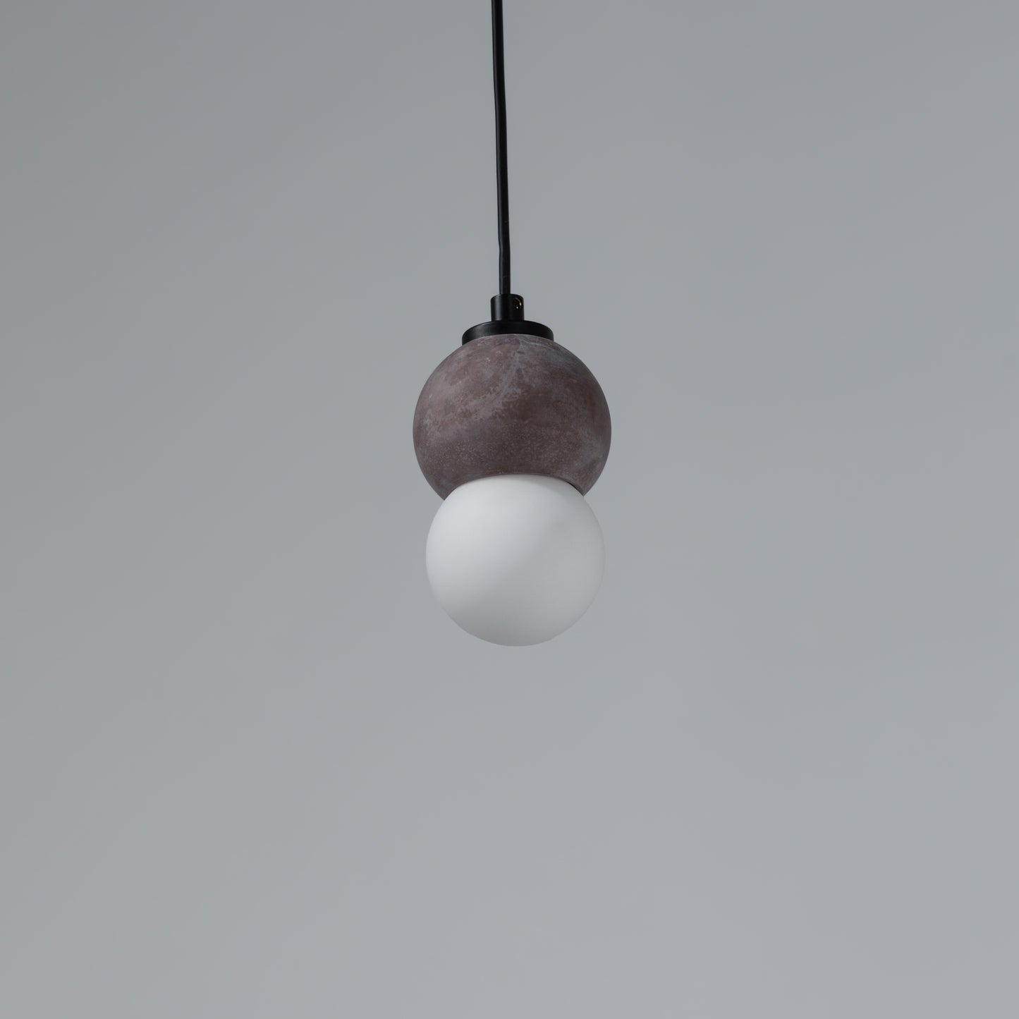 Brown Sphere Concrete Pendant Lighting