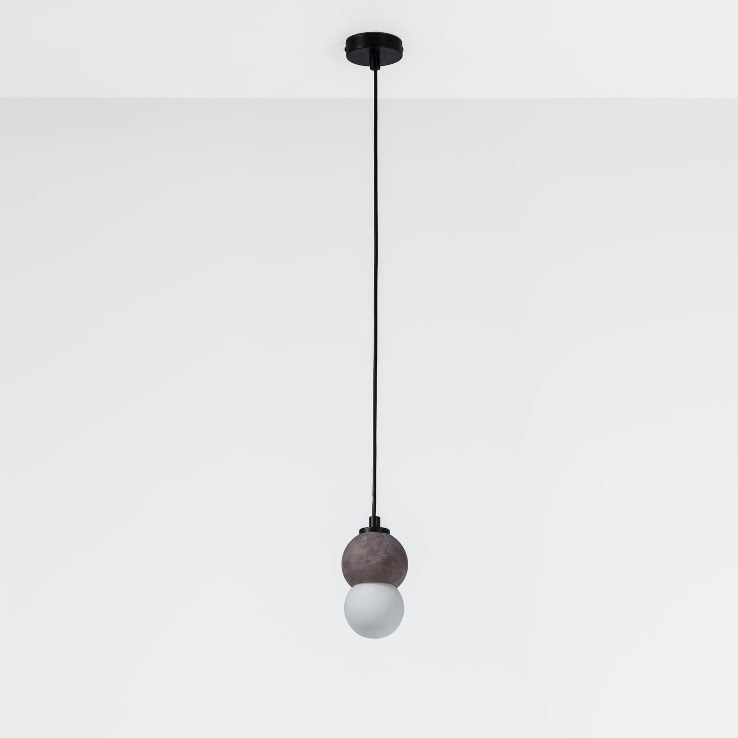 Brown Sphere Concrete Pendant Lighting