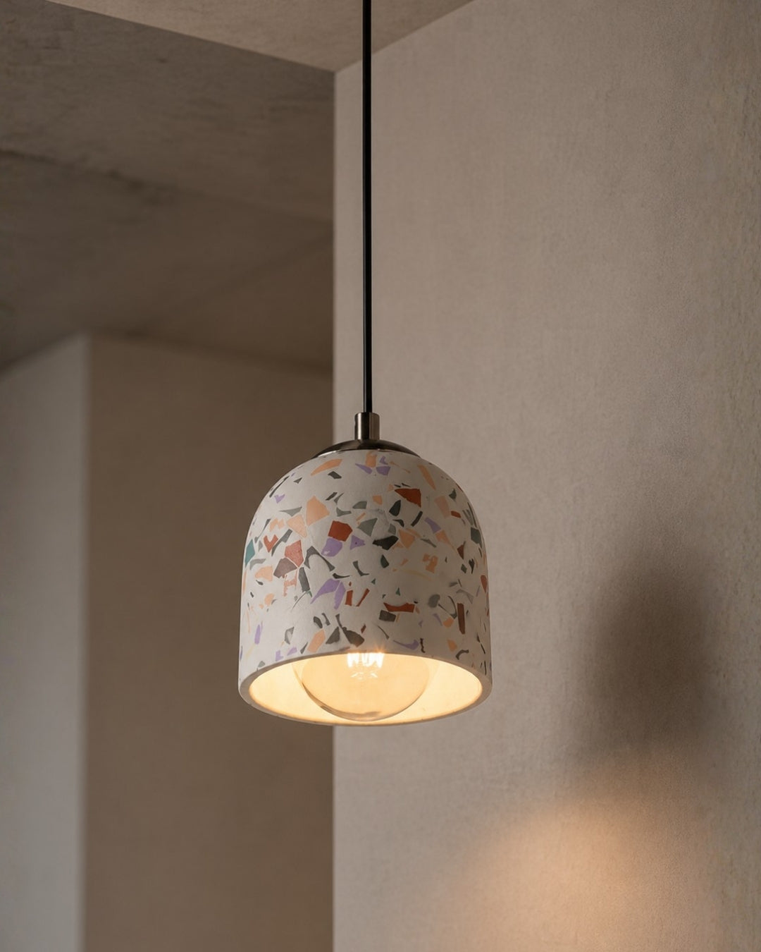 Terrazzo Small Concrete Ceiling Light