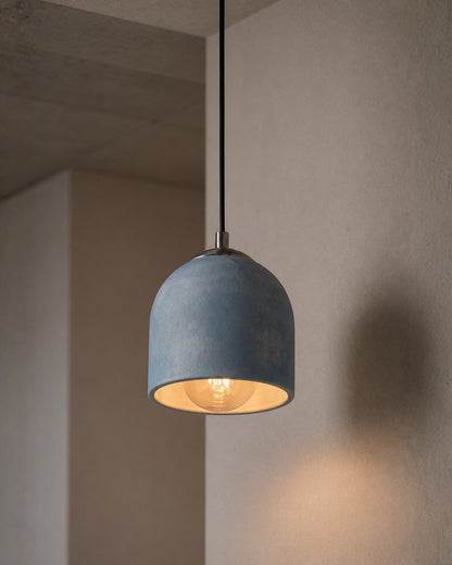 Blue Tumbled Concrete Ceiling Lighting