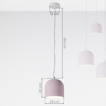 Pink Large Concrete Ceiling Light