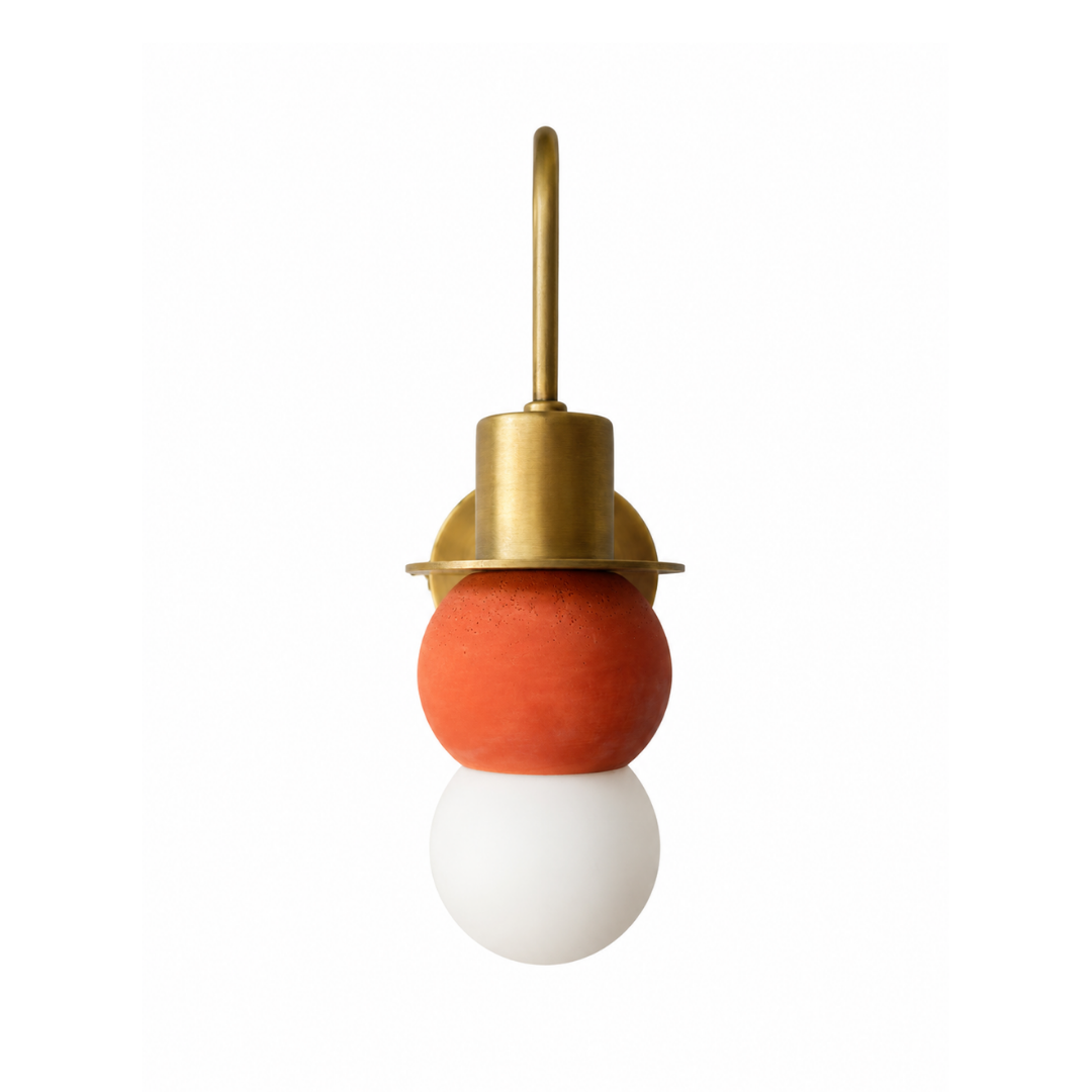 Terracota Küre Pirinç Metal Aplik