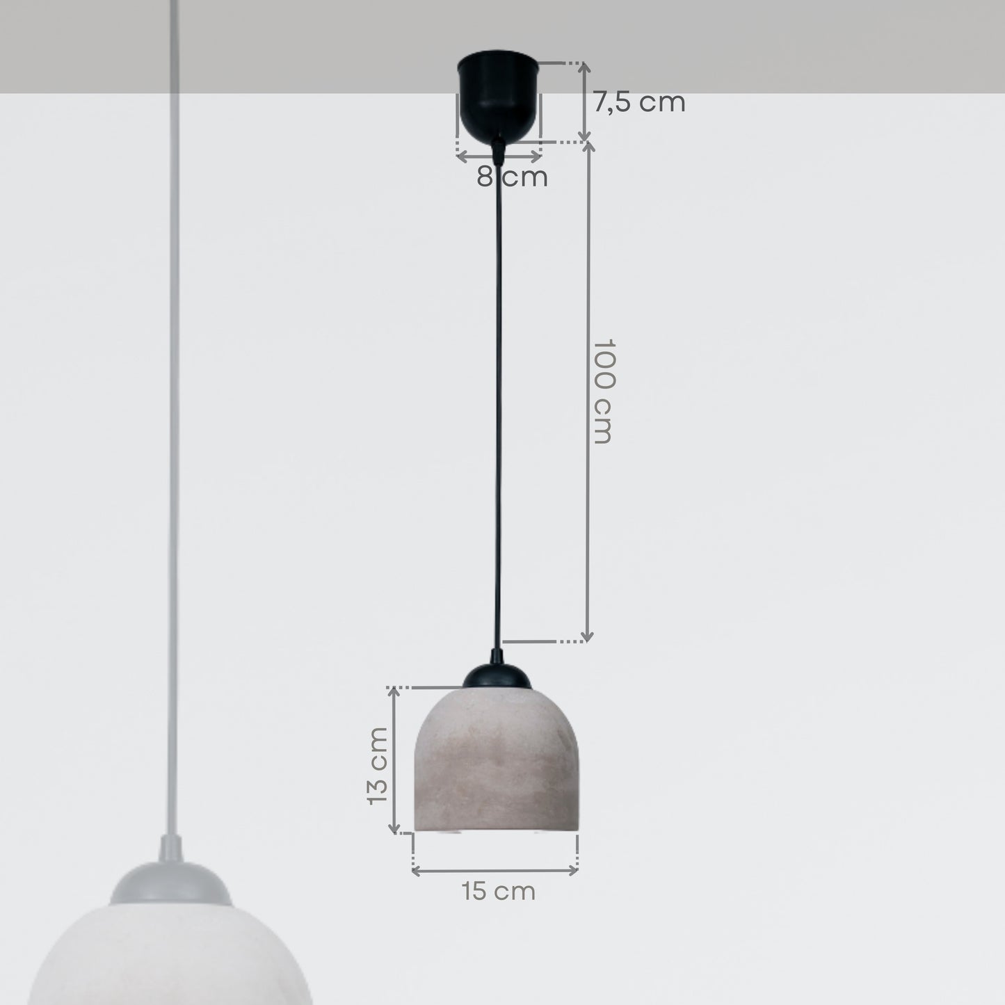 Brown Concrete Ceiling Lighting