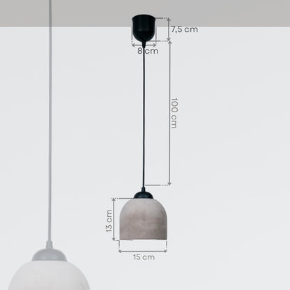 Brown Concrete Ceiling Lighting