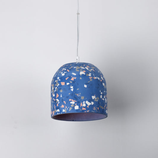 Terrazzo Mavi Büyük Beton Tavan Aydınlatması