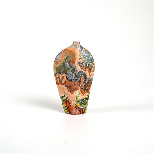 Womo x Piuv Acrylic Painting Ceramic Vase