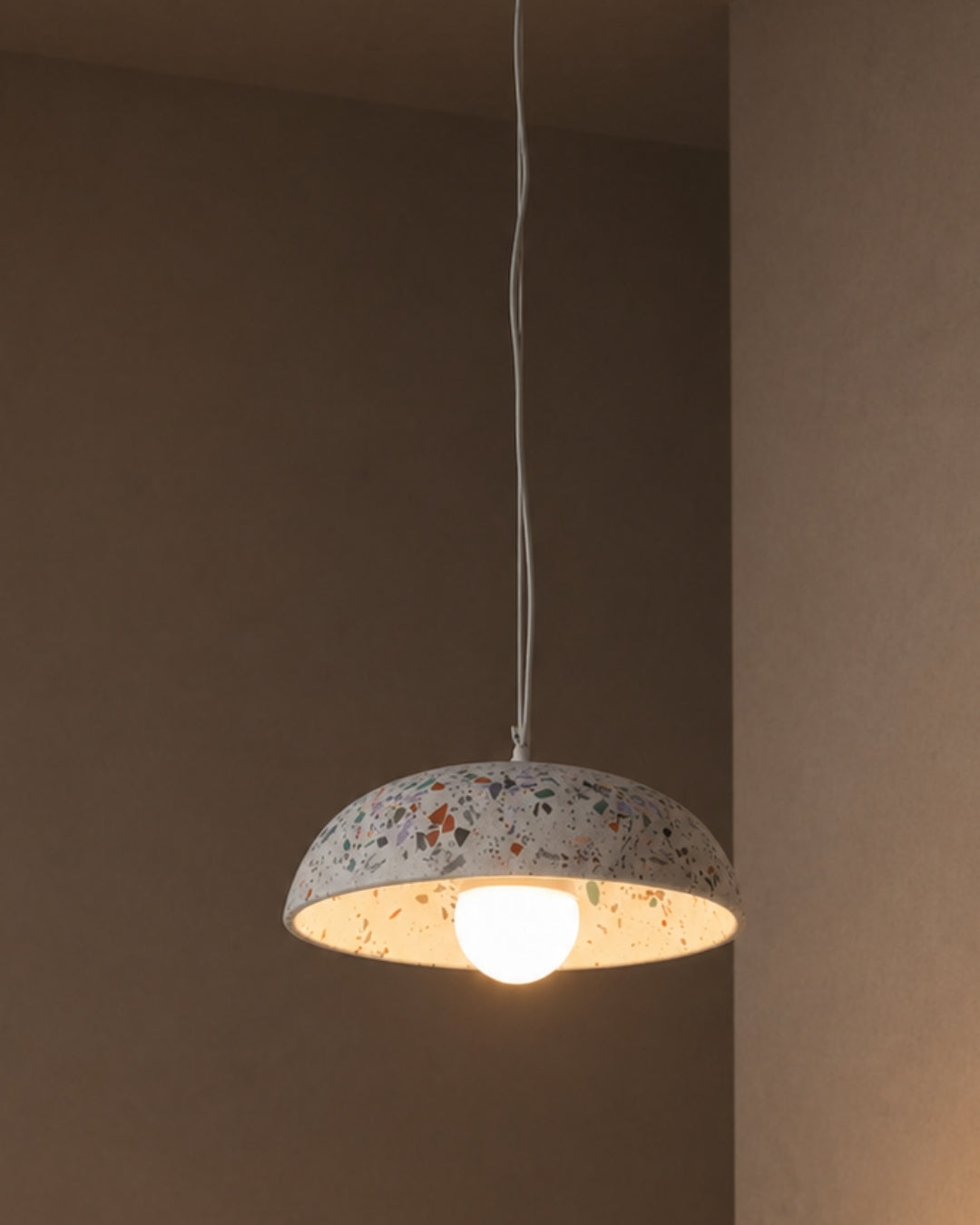 Dark Terrazzo Ceiling Ceiling Lighting