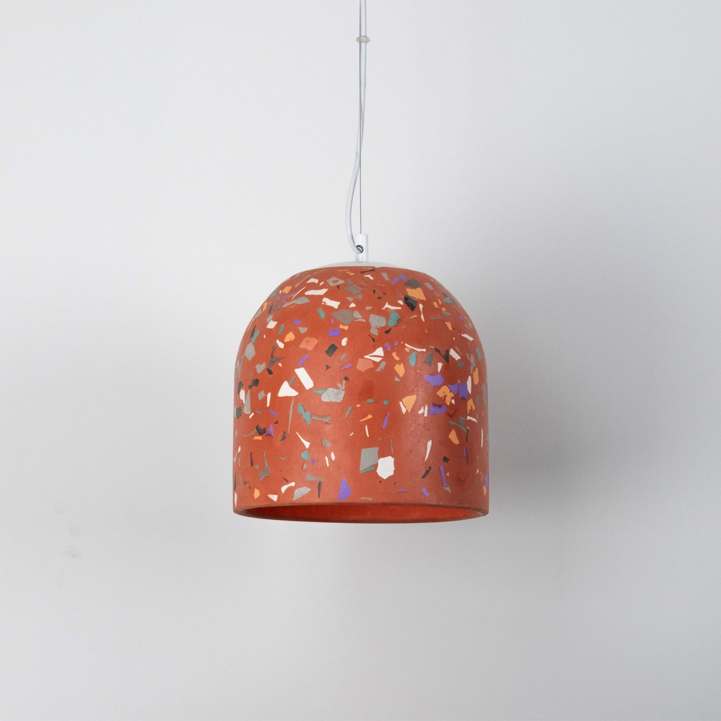 Terrazzo Terracotta Büyük Beton Tavan Aydınlatması