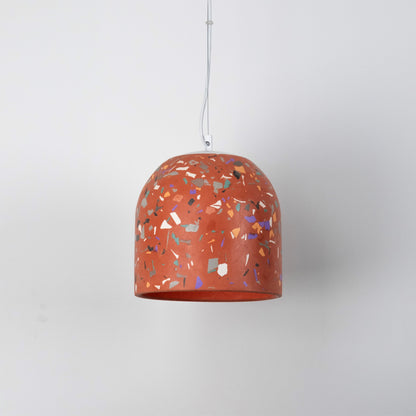 Terrazzo Terracotta Büyük Beton Tavan Aydınlatması