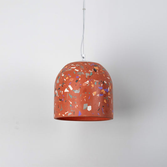 Terrazzo Terracotta Büyük Beton Tavan Aydınlatması