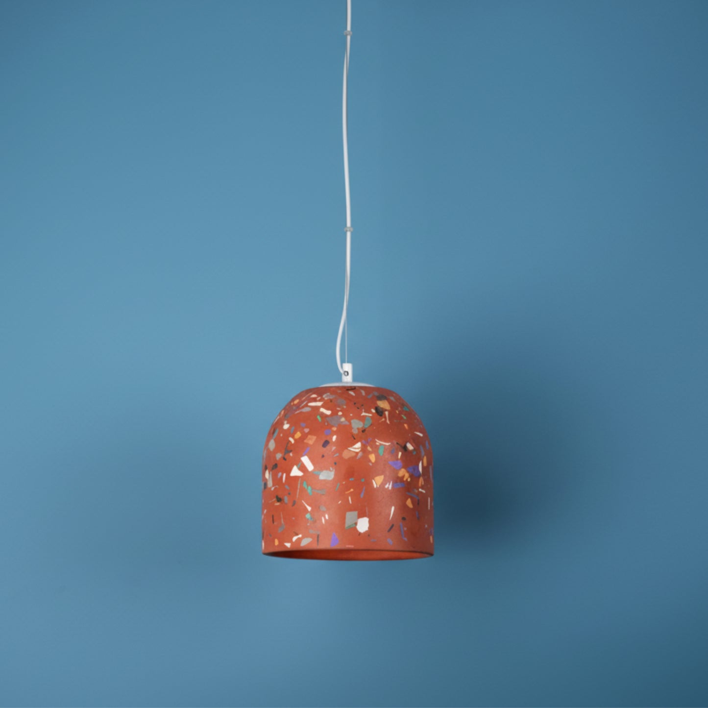 Terrazzo Terracotta Büyük Beton Tavan Aydınlatması