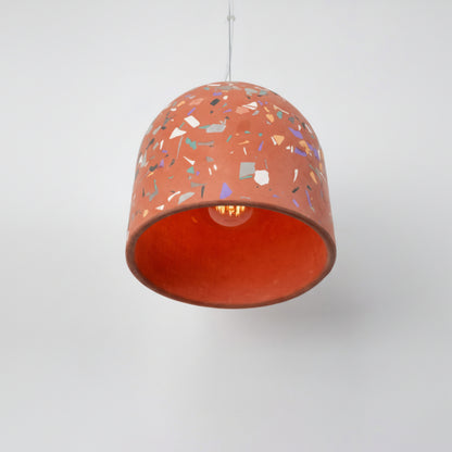 Terrazzo Terracotta Büyük Beton Tavan Aydınlatması