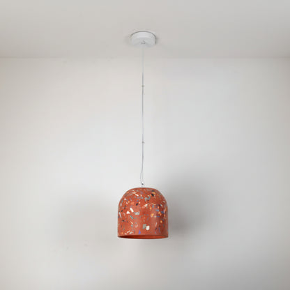 Terrazzo Terracotta Büyük Beton Tavan Aydınlatması