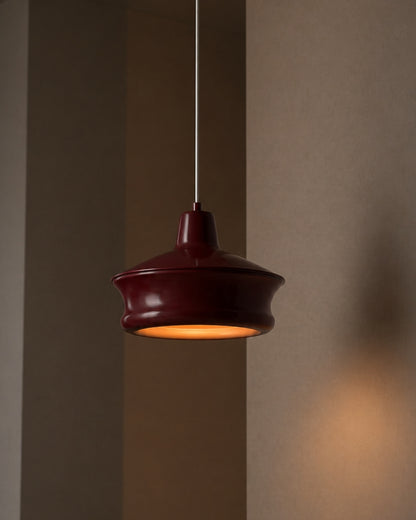 Bordo Metal Silindir Tavan Aydınlatması