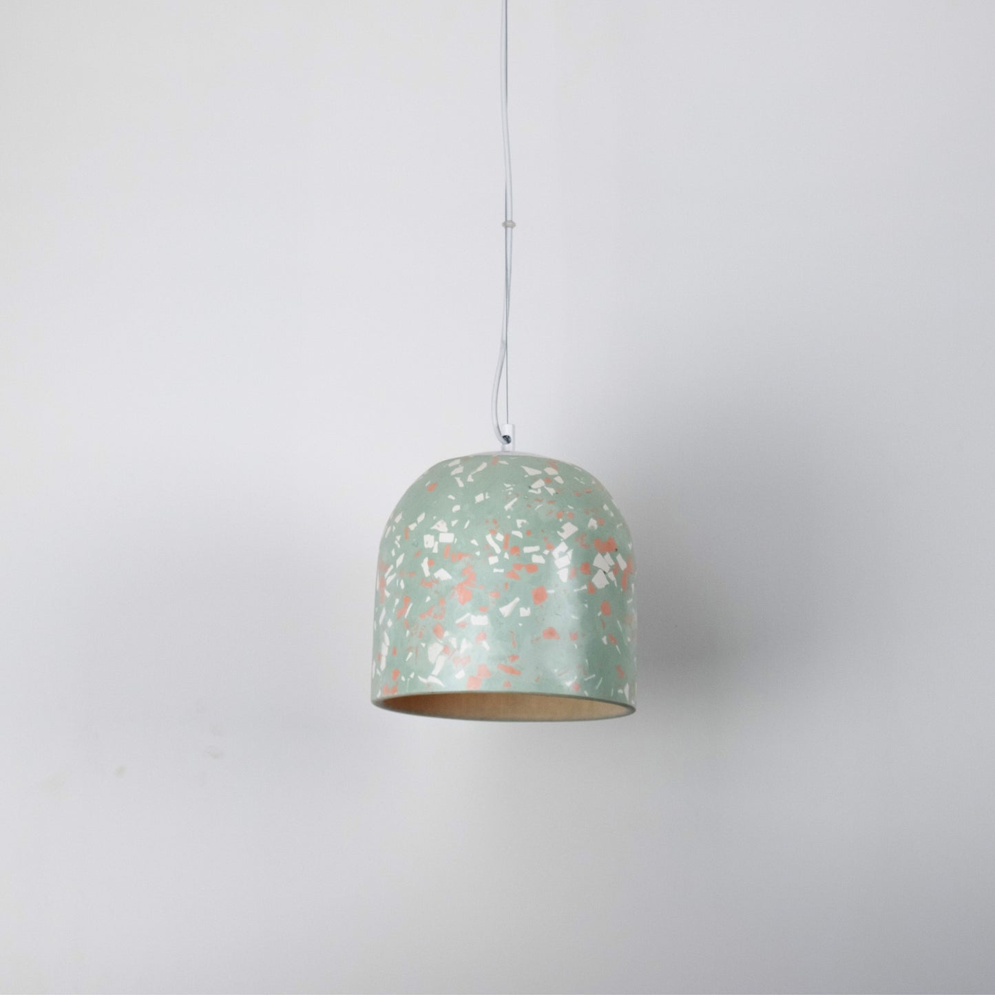 Terrazzo Su Yeşili Büyük Beton Tavan Aydınlatması