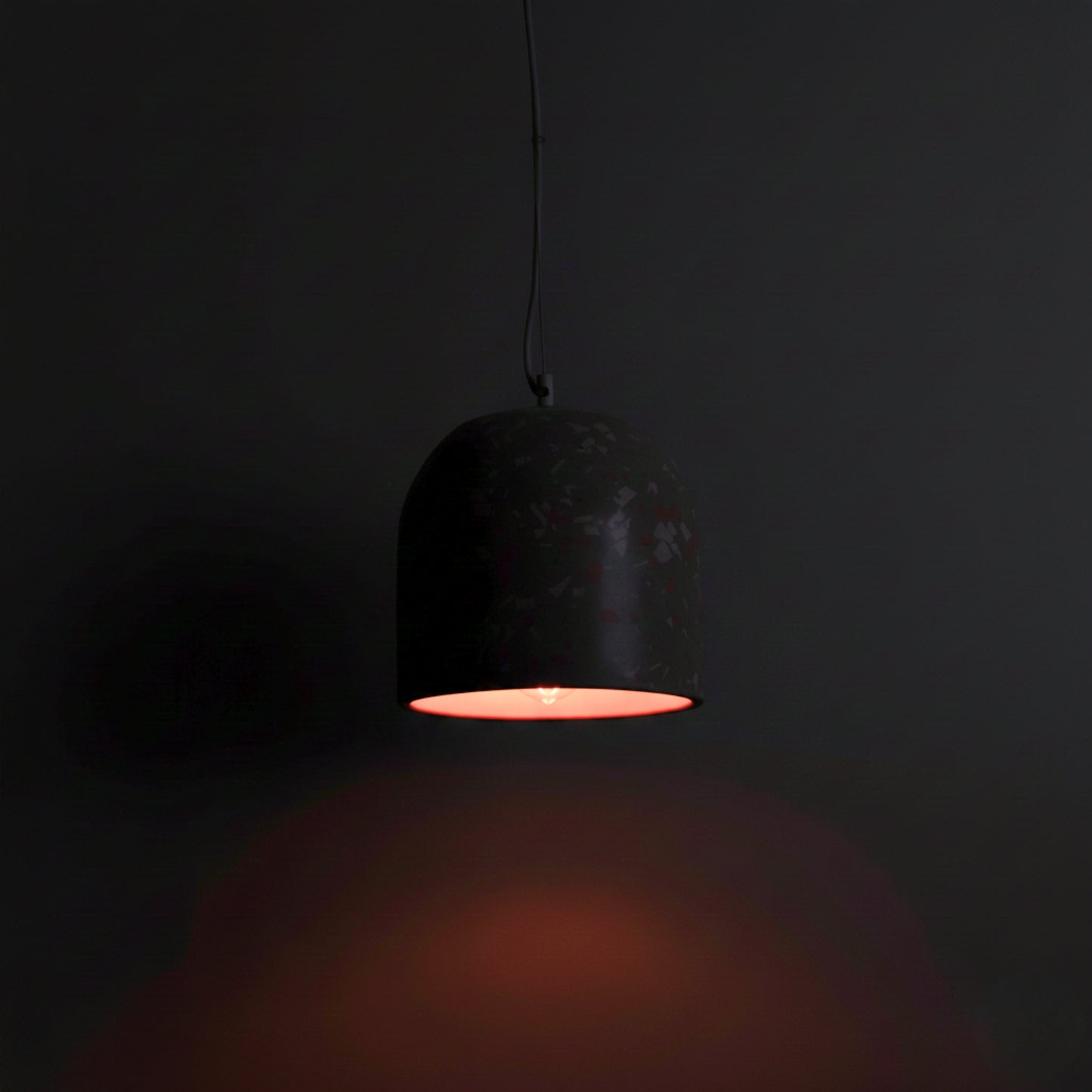 Terrazzo Su Yeşili Büyük Beton Tavan Aydınlatması