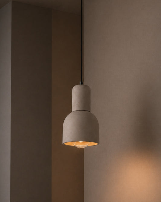 Katmanlı Gri Beton Tavan Aydınlatması