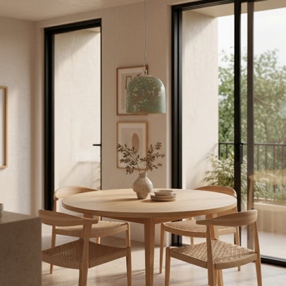 Terrazzo Su Yeşili Büyük Beton Tavan Aydınlatması