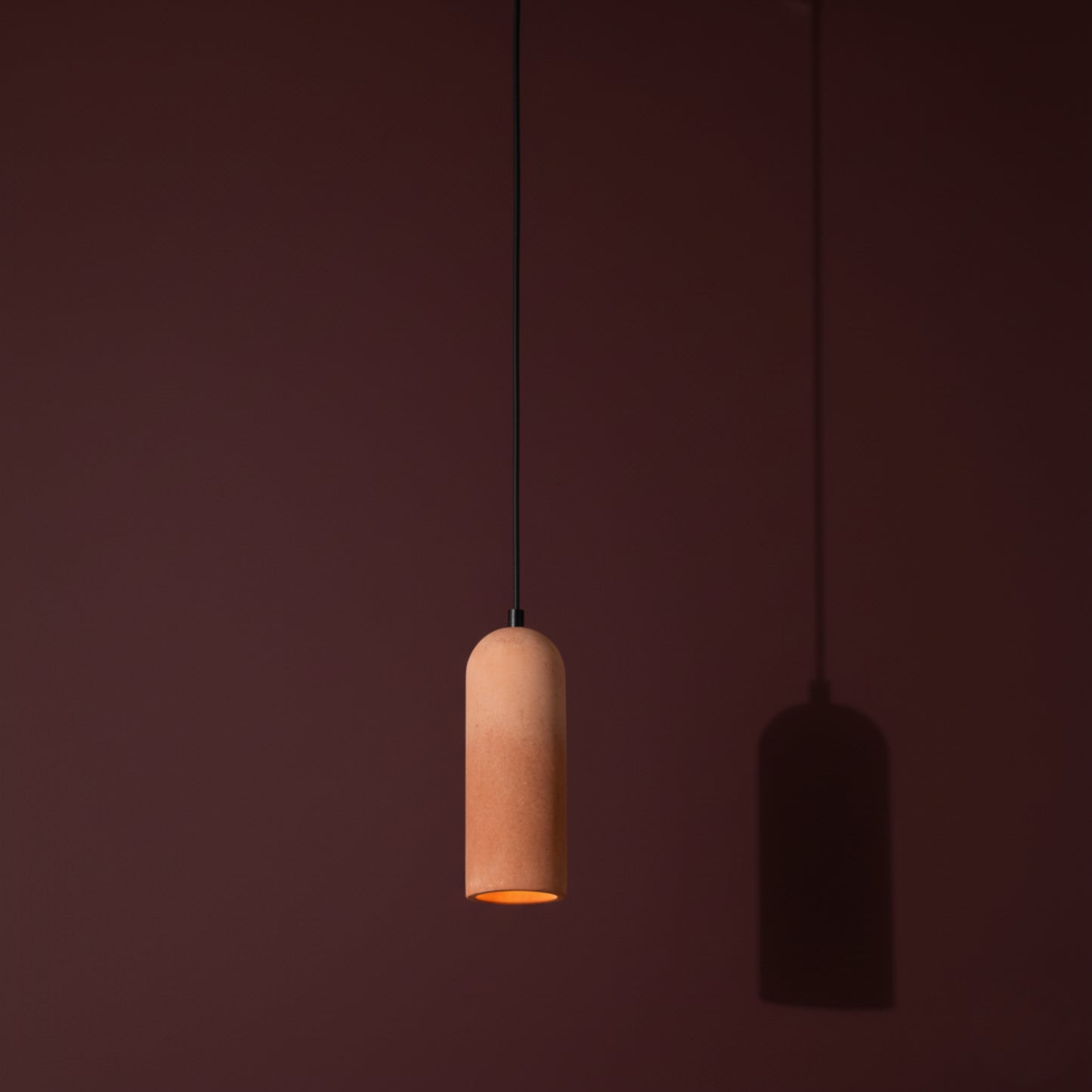 Terracotta Kubbe Silindir Beton Sarkıt Aydınlatma