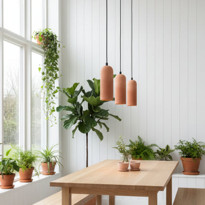 Terracotta Kubbe Silindir Beton Sarkıt Aydınlatma