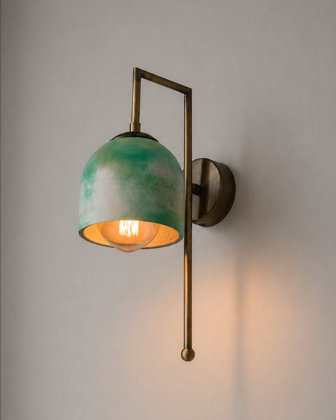 Rust Textured Bronze Metal Detail Sconce