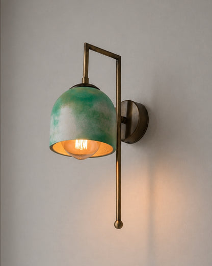 Rust Textured Bronze Metal Detail Sconce