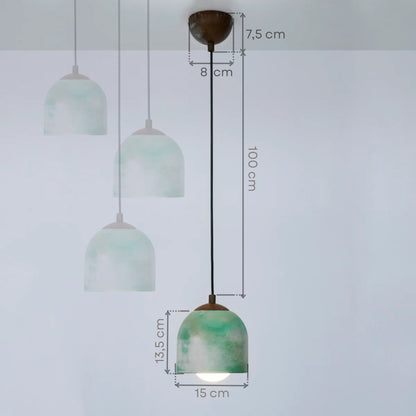 Tumbled Concrete Ceiling Lighting