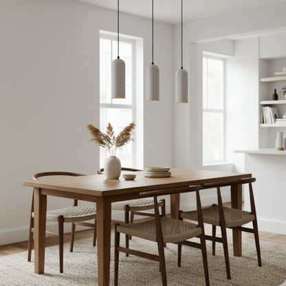 Gri Kubbe Silindir Beton Sarkıt Aydınlatma