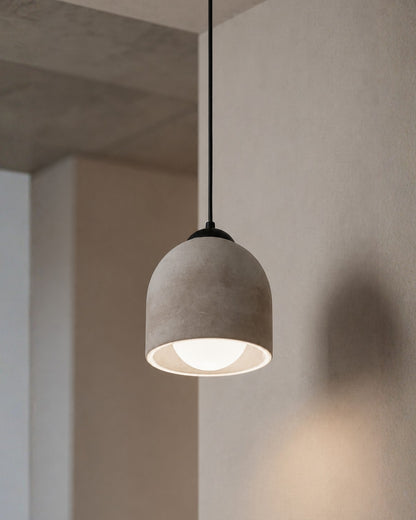 Brown Concrete Ceiling Lighting