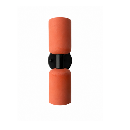 Siyah Metal Terracota Silindir Aplik