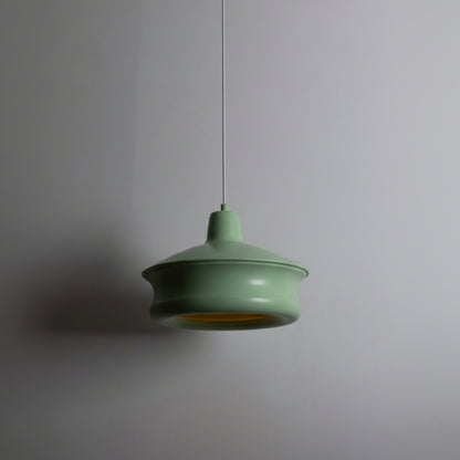 Yeşil Metal Silindir Tavan Aydınlatması