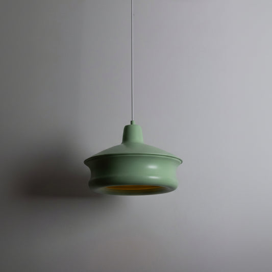 Yeşil Metal Silindir Tavan Aydınlatması