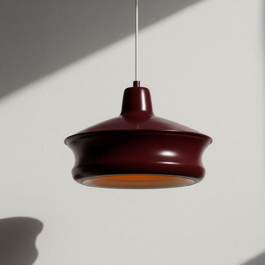 Bordo Metal Silindir Tavan Aydınlatması