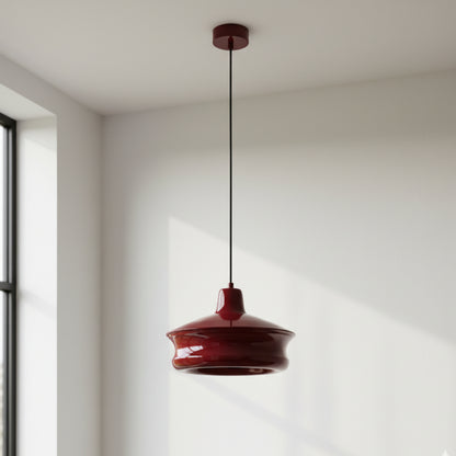 Bordo Metal Silindir Tavan Aydınlatması