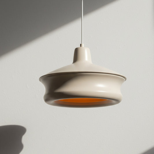 Krem Rengi Metal Silindir Tavan Aydınlatması