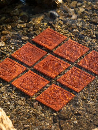 Kafkas Motifleri Beton Duvar Karosu