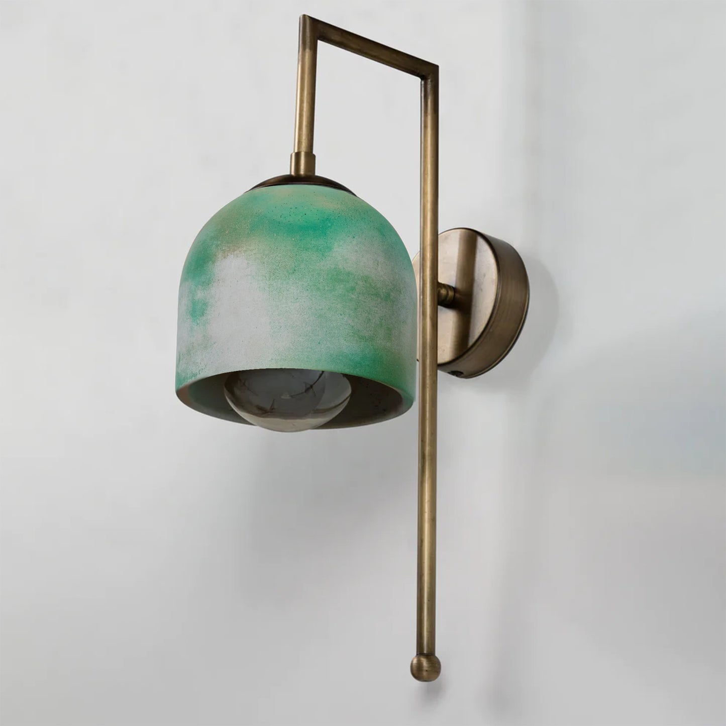 Rust Textured Bronze Metal Detail Sconce