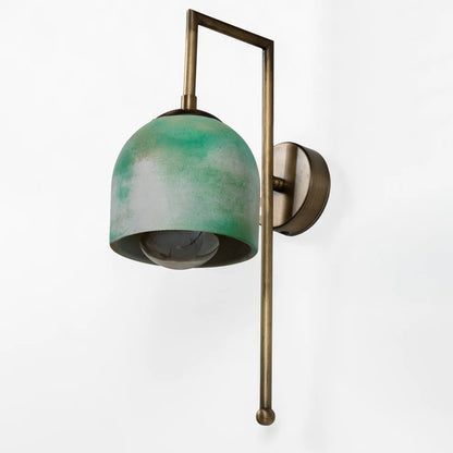 Rust Textured Bronze Metal Detail Sconce