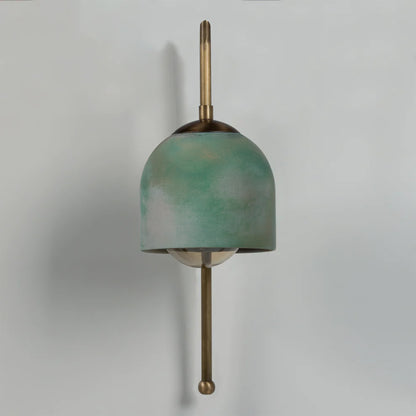 Rust Textured Bronze Metal Detail Sconce