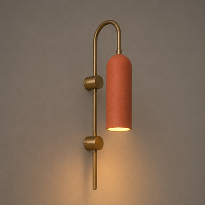 Terracota Kubbe Silindir Pirinç Metal Aplik